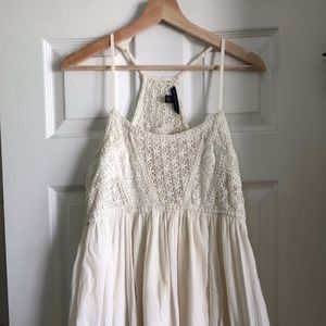 American Eagle Off-White crochet sundress size 4
